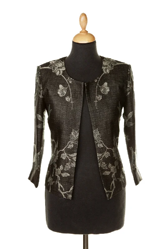 Juna Jacket in Ebony Mesh Jacket Canvas Jacket Denim Jacket