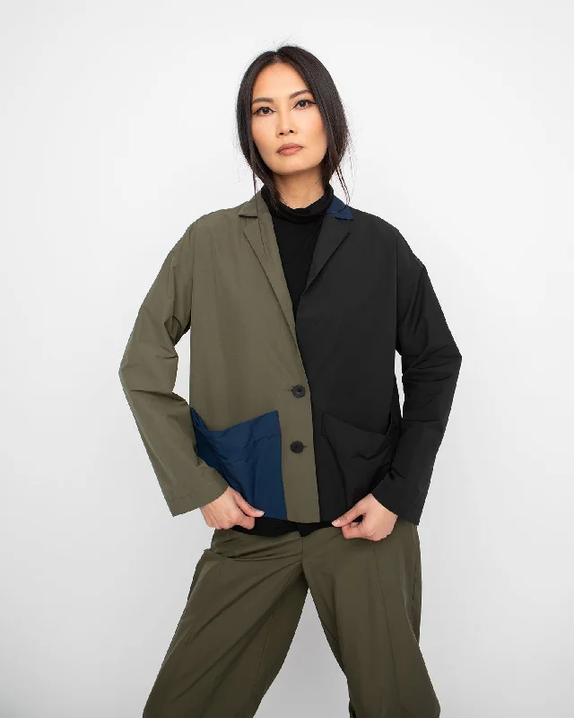 Ozai N Ku Terrain Jacket, Block Striped Jacket Polka Dot Jacket Floral Jacket