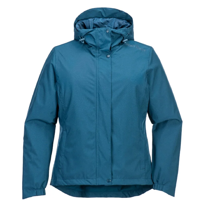 Portwest Dunraven Womens Rain Jacket Collared Jacket Crew Neck Jacket Turtle Neck Jacket Portwest Dunraven Womens Rain Jacket Collared Jacket Crew Neck Jacket Turtle Neck Jacket