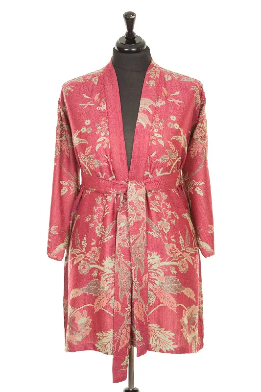 Reversible Kimono Jacket in Moss Rose Elasticated Jacket Padded Jacket Insulated Jacket Reversible Kimono Jacket in Moss Rose Elasticated Jacket Padded Jacket Insulated Jacket