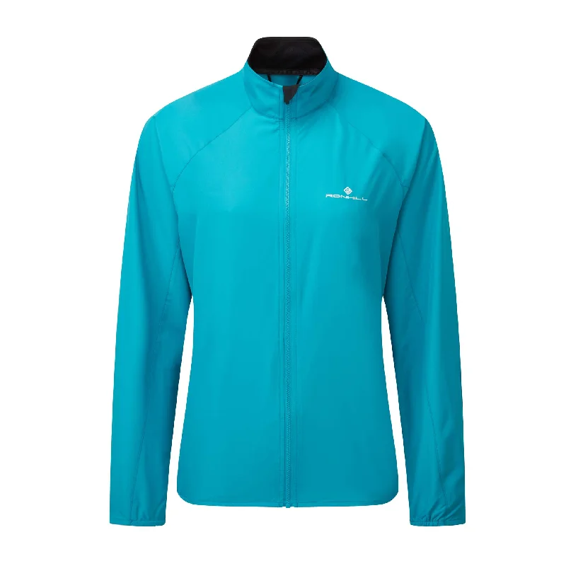 Ronhill | Women's Core Jacket - Azure/Bright White Satin Jacket Silk Jacket Chiffon Jacket Ronhill | Women's Core Jacket - Azure/Bright White Satin Jacket Silk Jacket Chiffon Jacket