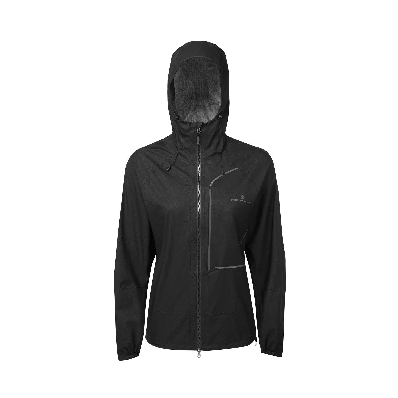Ronhill | Women's Tech Fortify Jacket - All Black Tailored Jacket Straight Jacket A-Line Jacket Ronhill | Women's Tech Fortify Jacket - All Black Tailored Jacket Straight Jacket A-Line Jacket