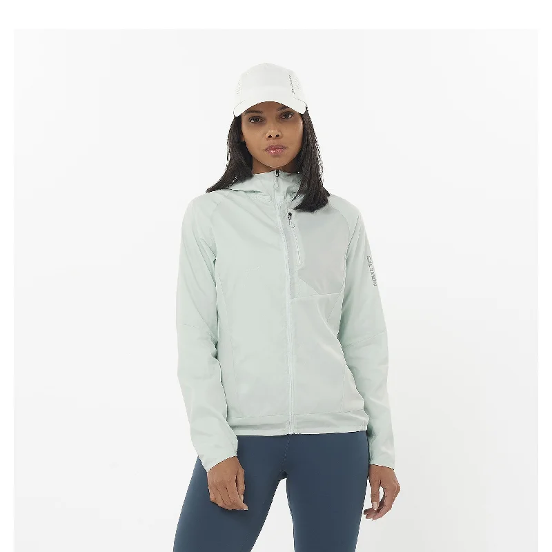 Salomon | Women's Bonatti Cross Wind Jacket - Misty Blue Quilted Jacket Puffer Jacket Insulated Jacket Salomon | Women's Bonatti Cross Wind Jacket - Misty Blue Quilted Jacket Puffer Jacket Insulated Jacket