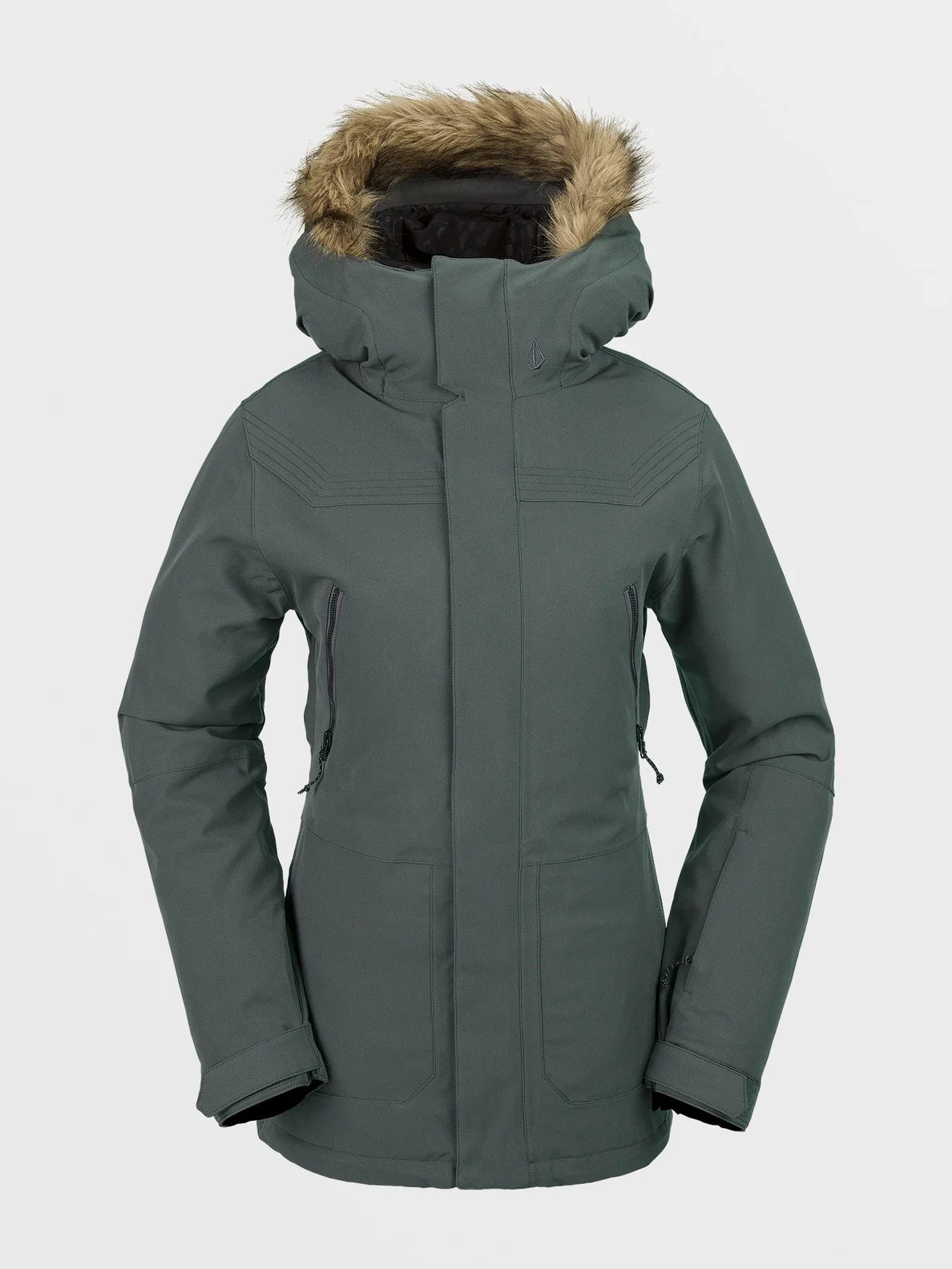 Volcom Women's Shadow Insulated Jacket 2024 Mesh Jacket Canvas Jacket Denim Jacket