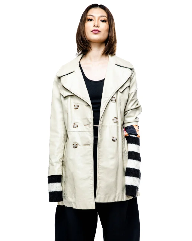 Ivory Outlook Jacket Welt Pockets Slit Pockets Flap Pockets