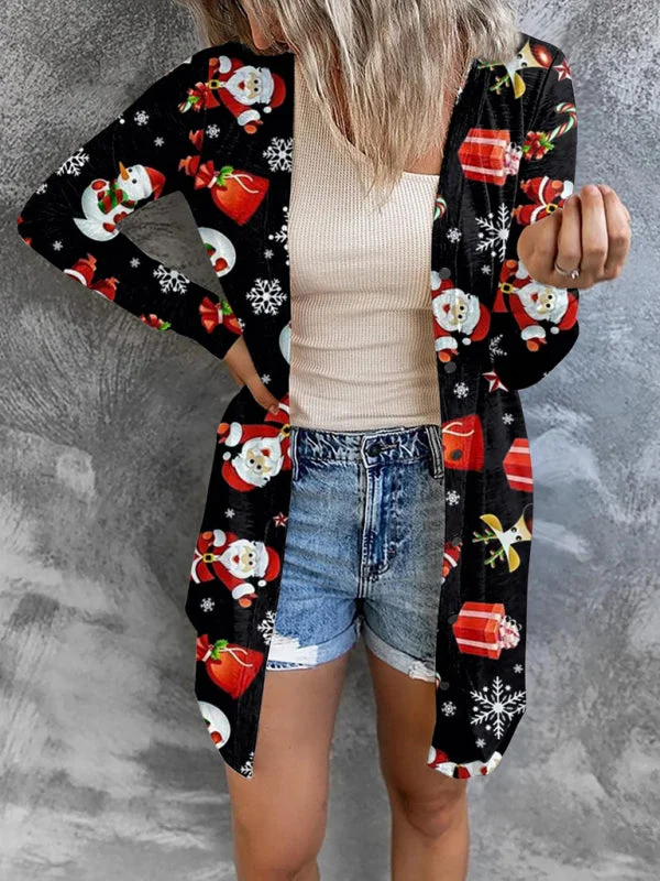 FZ Women's Christmas themed jacket Plaid Jacket Tartan Jacket Houndstooth Jacket
