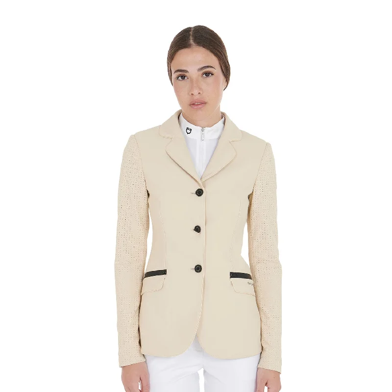 Women's Competition Jacket with Perforated Inserts Corduroy Jacket Velvet Jacket Brocade Jacket Women's Competition Jacket with Perforated Inserts Corduroy Jacket Velvet Jacket Brocade Jacket