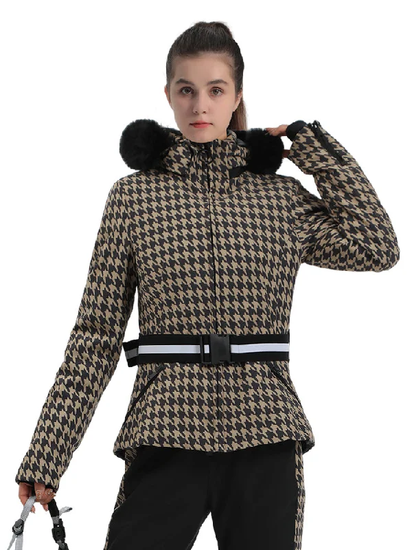 Houndstooth Brown