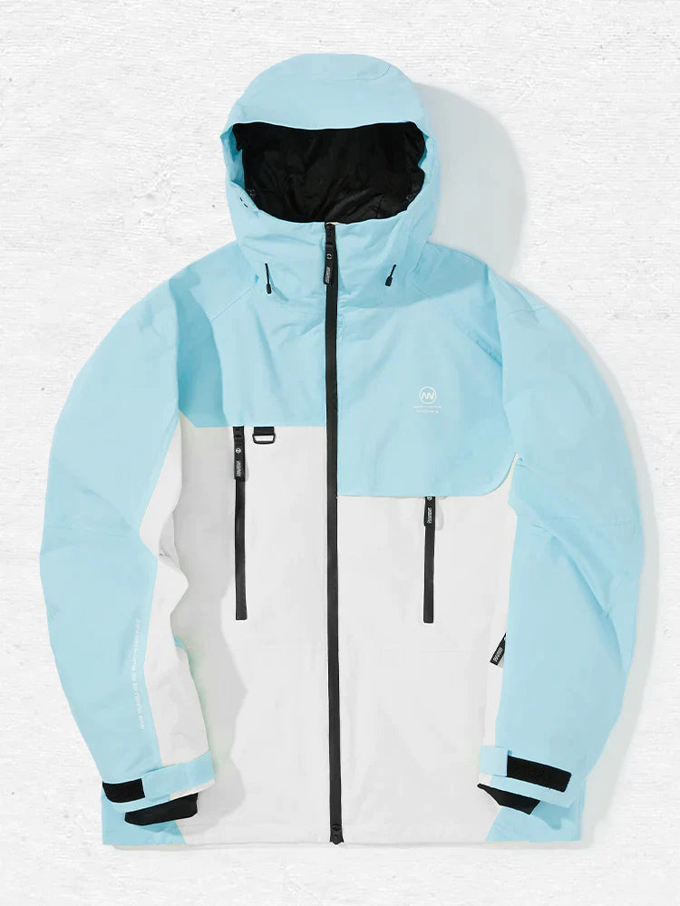Women's Nandn Time Traveler Ski Jacket Notch Collar Peter Pan Collar Cowl Neck