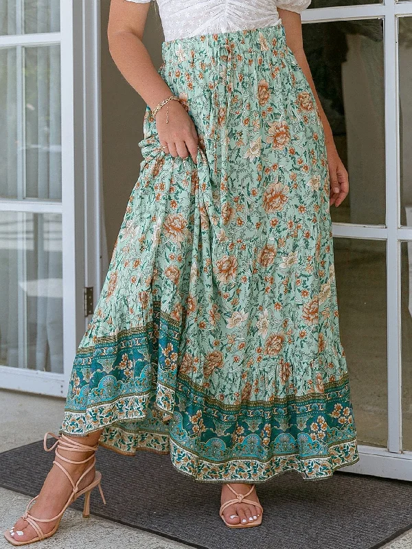 PLUS SIZE Quinn Maxi Skirt | ONE LEFT