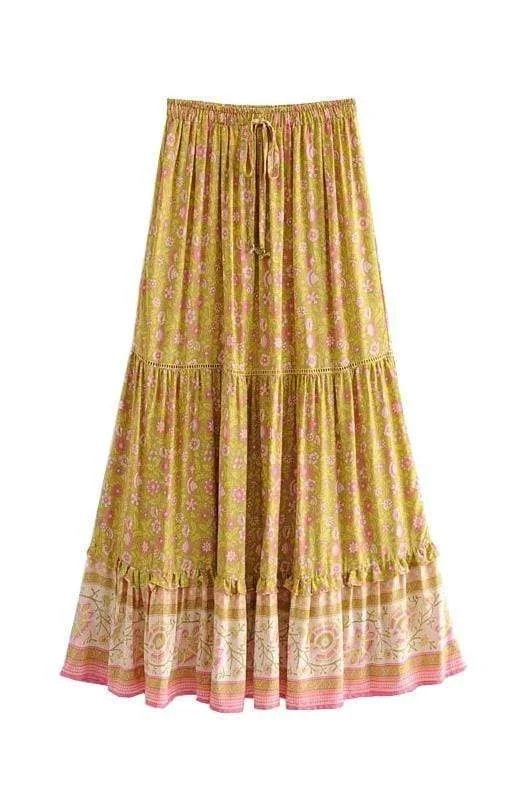 SYMPHONY Maxi Skirt - Mustard