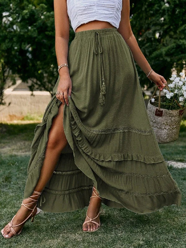 YOKO Maxi Skirt - Olive