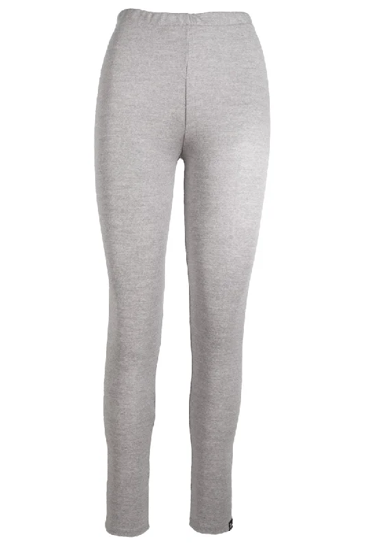 250 Women's Merino Leggings Comfort Zone - Light Mel Grey