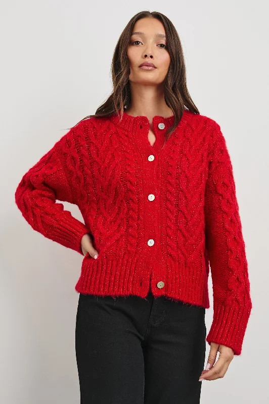 AMELIE SWEATER - SCARLET