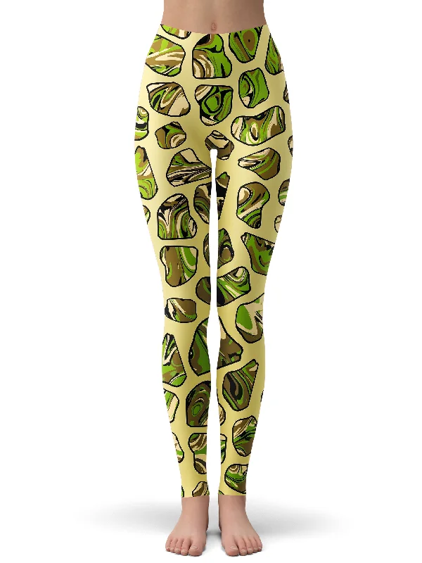 Camo Sports Leggings Fashionable High-Rise Workout Leggings
