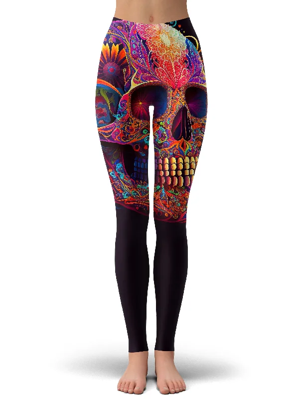 DOTD Skull Leggings Stylish Sweatproof Leggings