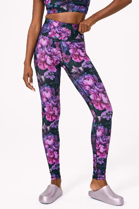 DuoKnit Leggings in Floral Noir