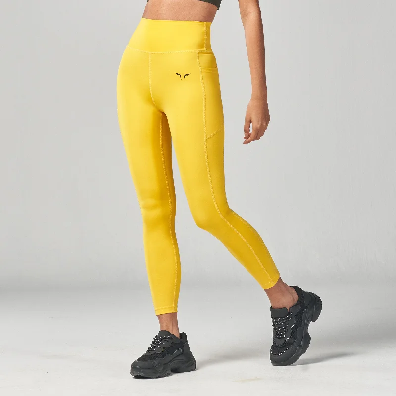 Essential Cropped Leggings 24" - Yellow