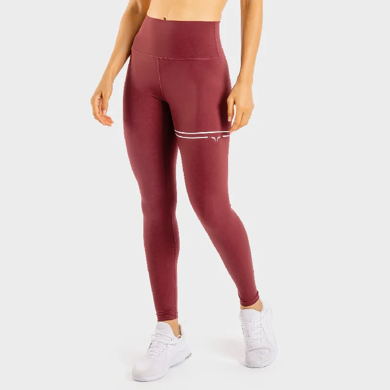 Flux Leggings - Maroon