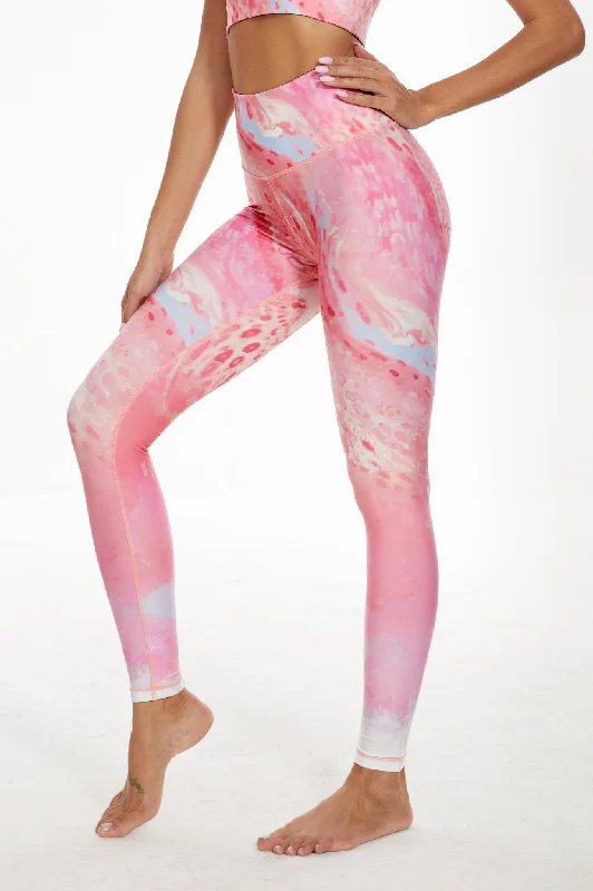 Illusion High-waisted Leggings - Pink