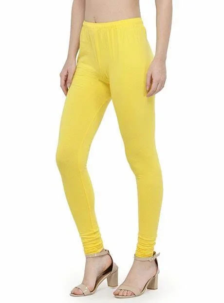 Lycra Leggings Yellow free size upto XL