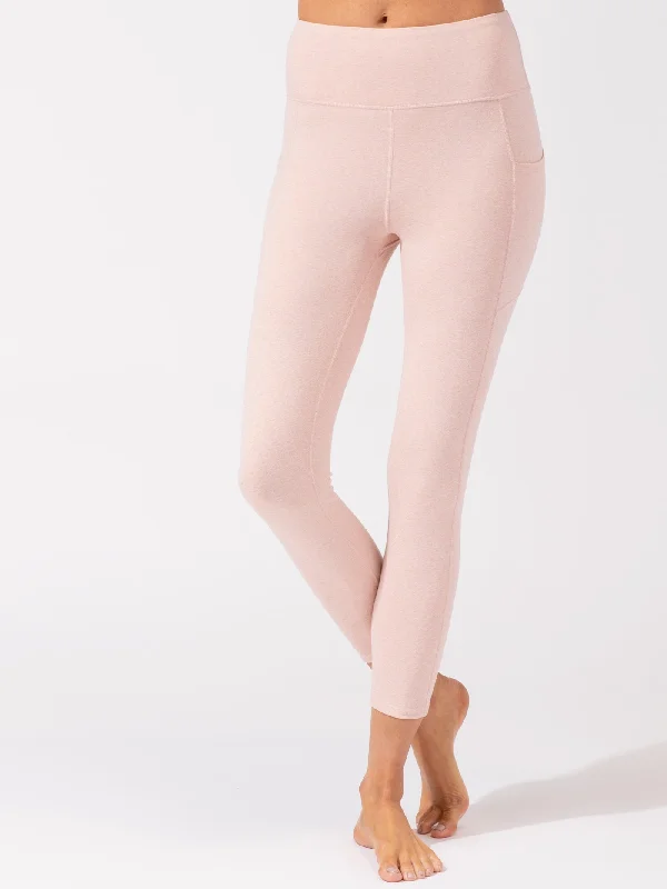 Monica Pocket High Rise 7/8 Legging 24" Stylish Faux Leather Leggings