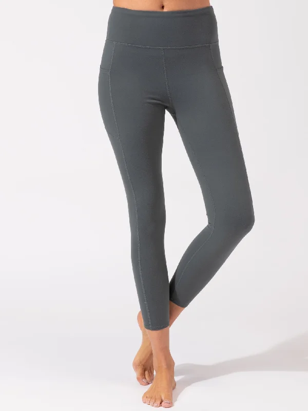 Monica Pocket High Rise 7/8 Legging 24" Fashionable High-Rise Leggings