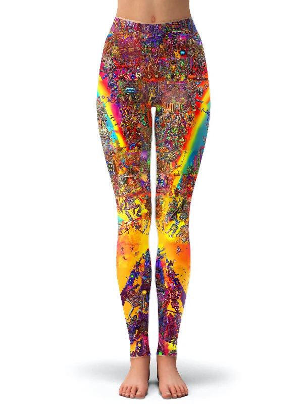 Robotcalypse Leggings Trendy Ombre Effect Leggings