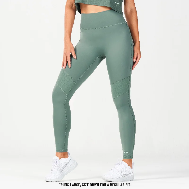 Untamed Panel Leggings 27" - Dark Forest Casual Black Leggings