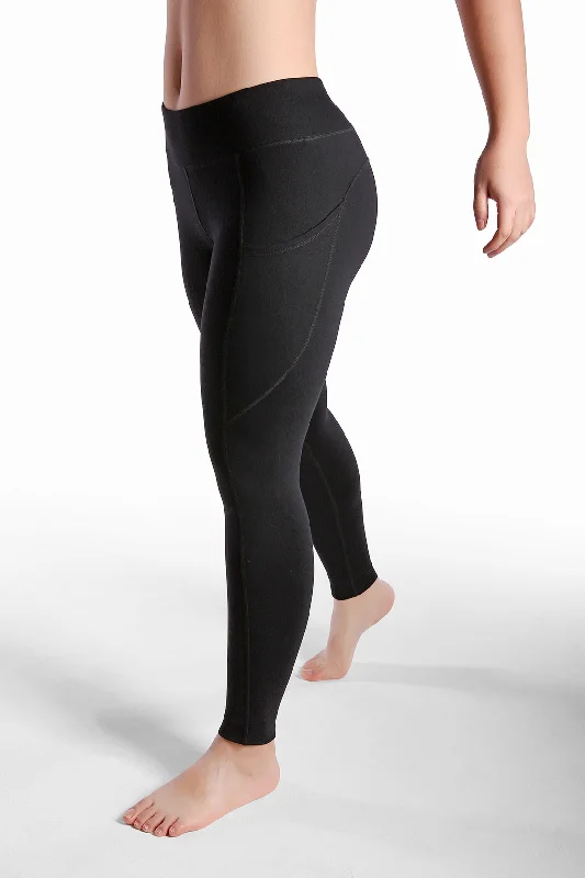 Women Stylish Leggings - Solid-Black