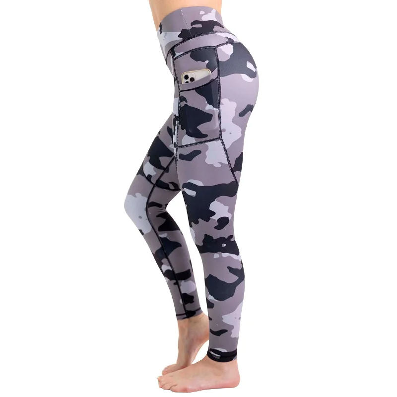 Women's Compression Leggings W/ Pockets - Camo