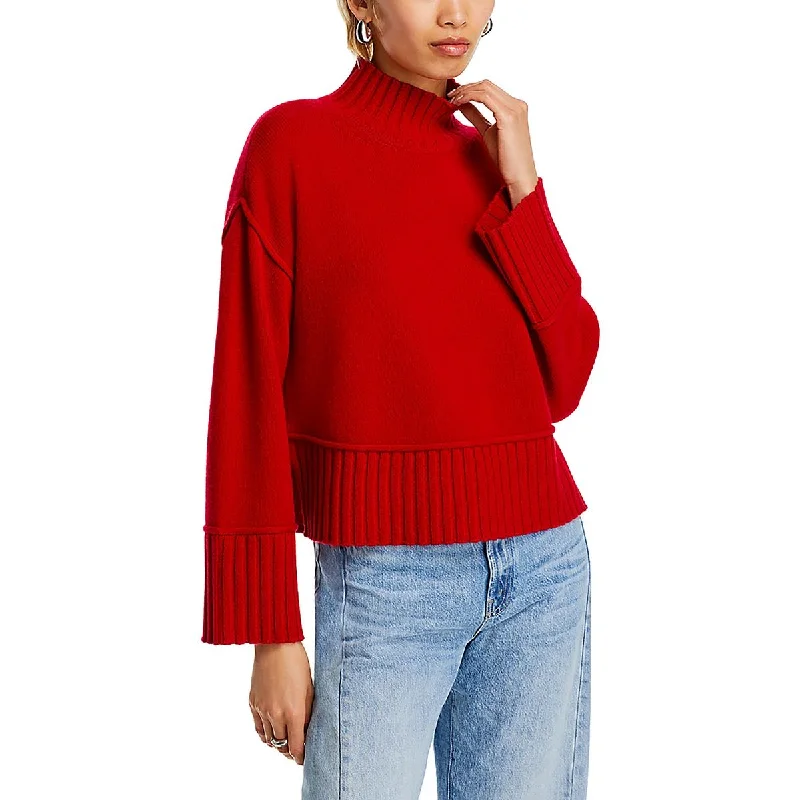 Aqua Cashmere Womens Cashmere Ribbed Trim Mock Turtleneck Sweater Chenille Fabric Brocade Fabric Lace Fabric Aqua Cashmere Womens Cashmere Ribbed Trim Mock Turtleneck Sweater Chenille Fabric Brocade Fabric Lace Fabric