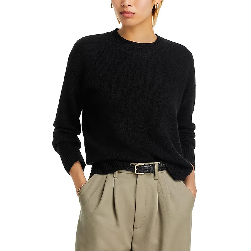 Aqua Cashmere Womens Cashmere Ribbed Trim Pullover Sweater Mesh Fabric Canvas Fabric Denim Fabric Aqua Cashmere Womens Cashmere Ribbed Trim Pullover Sweater Mesh Fabric Canvas Fabric Denim Fabric