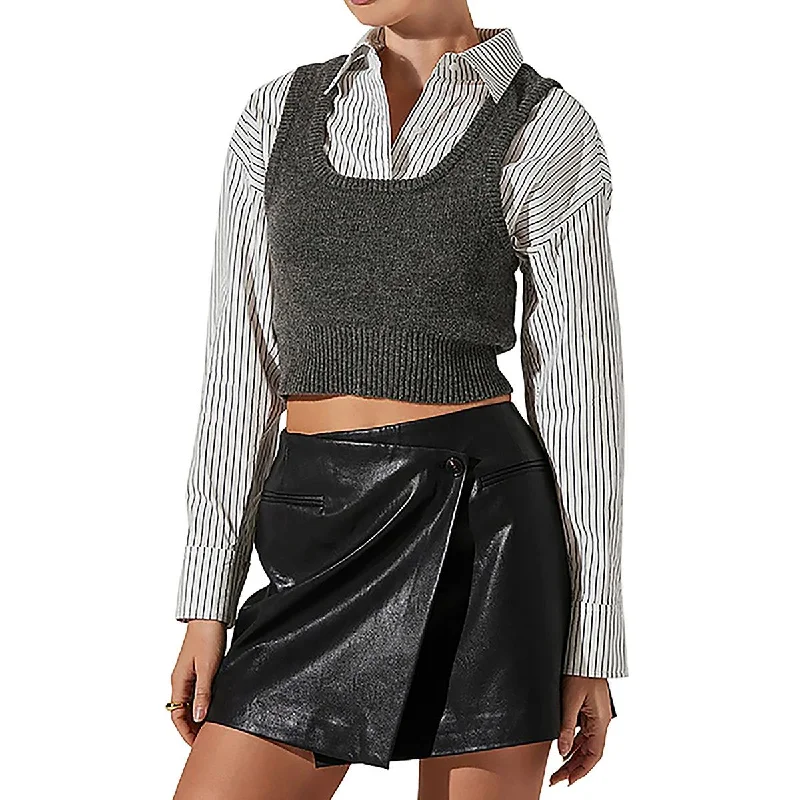 ASTR the Label Womens Wool Layered Pullover Sweater Wool Sweater Cotton Sweater Cashmere Sweater ASTR the Label Womens Wool Layered Pullover Sweater Wool Sweater Cotton Sweater Cashmere Sweater