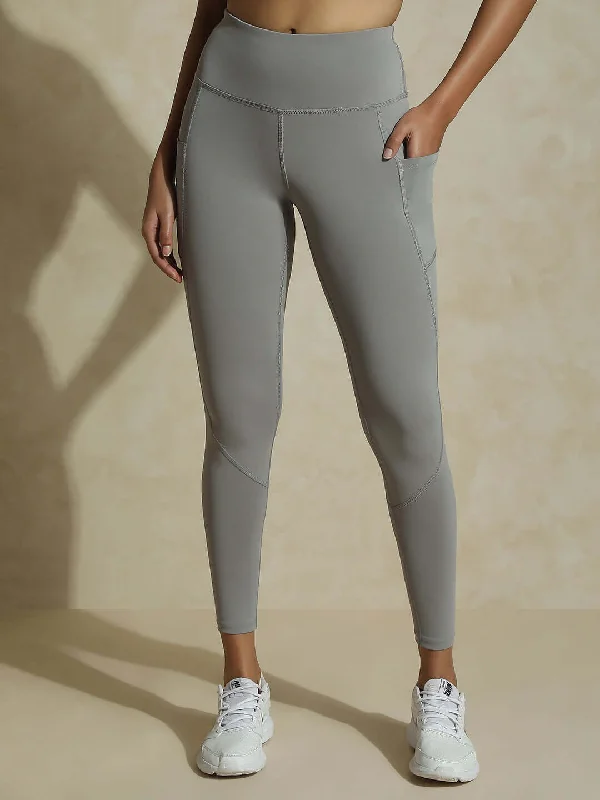 Aura Leggings Cloud Grey Comfortable Bootcut Workout Leggings