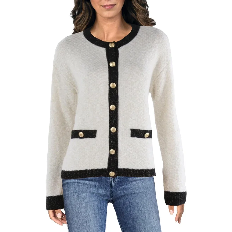 BCBGeneration Womens Knit Metallic Cardigan Sweater Boxy Sweater Fitted Sweater A-Line BCBGeneration Womens Knit Metallic Cardigan Sweater Boxy Sweater Fitted Sweater A-Line