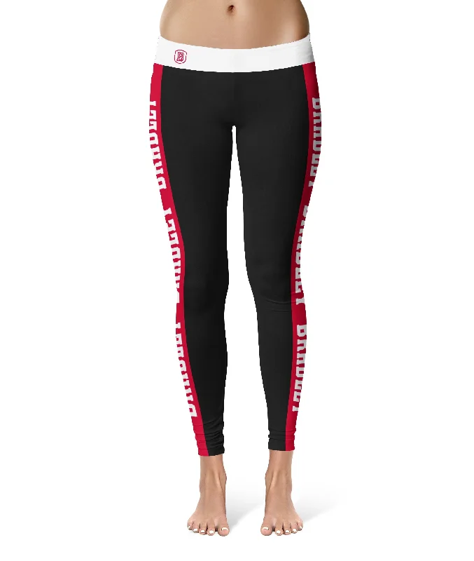 Bradley University Braves Game Day Red Stripes Black Yoga Leggings for Women by Vive La Fete Comfortable Wide-Band Leggings Bradley University Braves Game Day Red Stripes Black Yoga Leggings for Women by Vive La Fete Comfortable Wide-Band Leggings