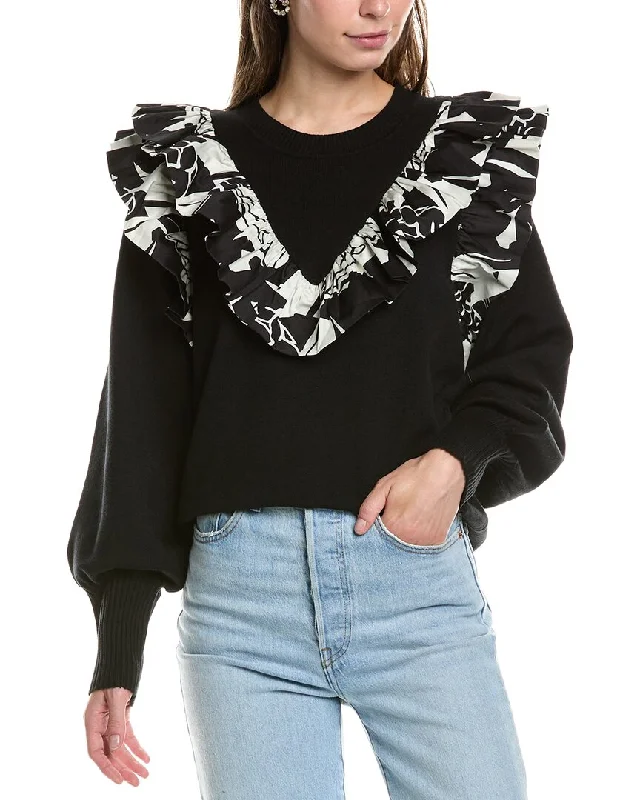 CROSBY by Mollie Burch Ollie Sweater Mesh Fabric Canvas Fabric Denim Fabric