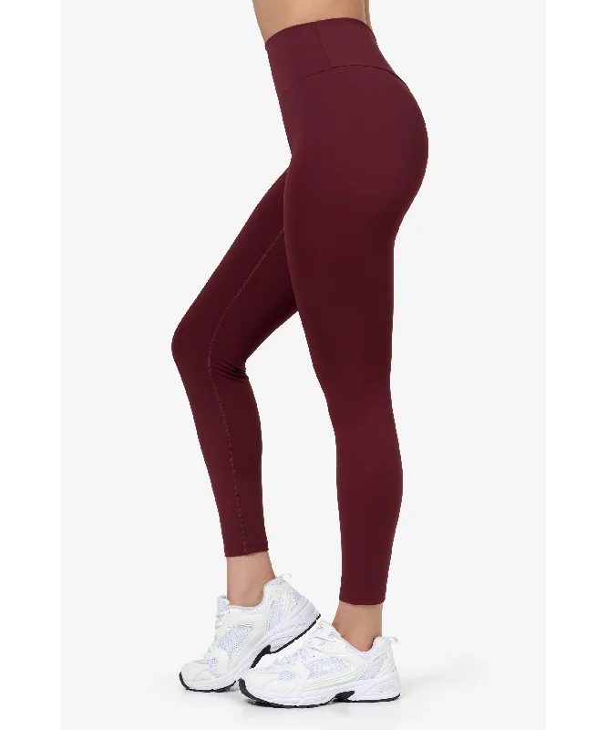 Famme Signature Leggings Red Elegant Embellished Leggings