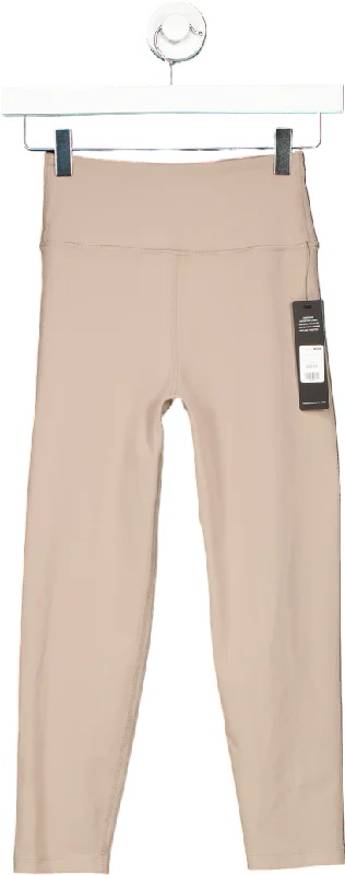 Fashion Nova Taupe Flexibility Super Soft Capri Active Legging UK XS Casual Sporty Leggings