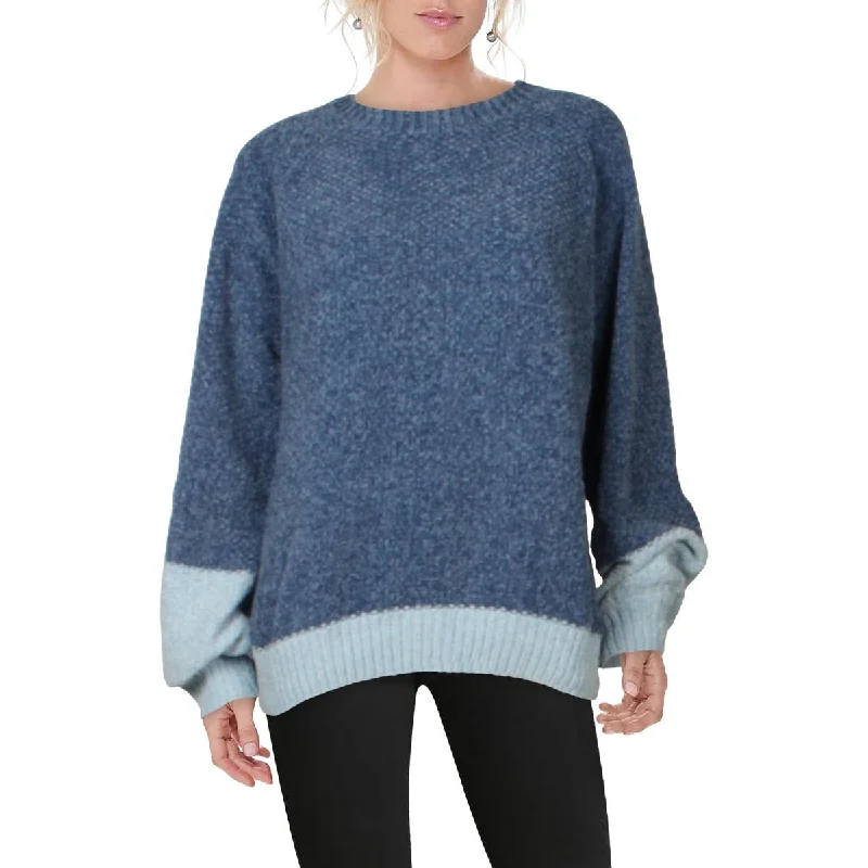 Gilli Womens Two Tone Long Sleeves Crewneck Sweater Chenille Blend Fleece Blend Nylon Blend Gilli Womens Two Tone Long Sleeves Crewneck Sweater Chenille Blend Fleece Blend Nylon Blend