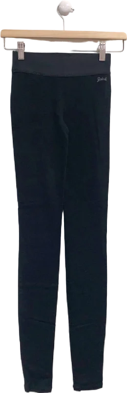 Goldsign Black High-Rise Leggings UK 6 Trendy Cut-Out Activewear Leggings