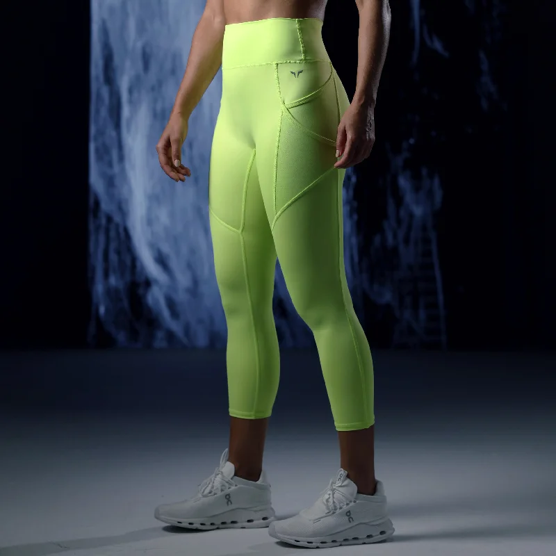 LAB360° Power Leggings 24" - Sharp Green Comfortable Slip-On Leggings