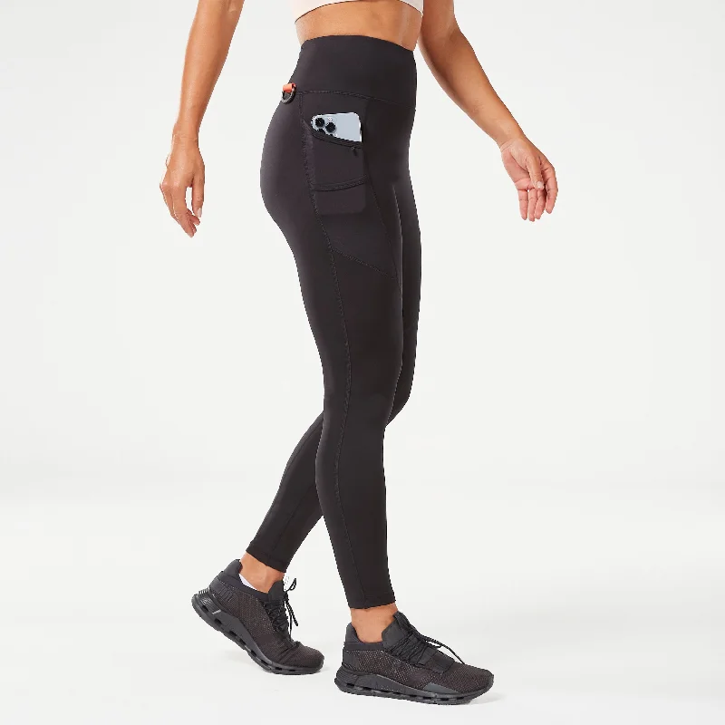LAB360° Utility Leggings 27" AW23 - Black Cozy Yoga Compression Leggings