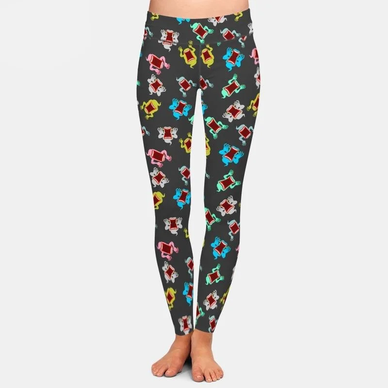 Ladies Cute 3D Mysterious Halloween Phantoms Printed Leggings Stylish Stretch Pants Leggings Ladies Cute 3D Mysterious Halloween Phantoms Printed Leggings Stylish Stretch Pants Leggings