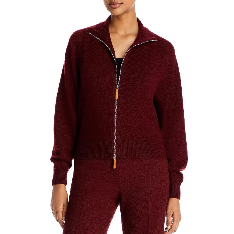Lafayette 148 New York Womens Cashmere Two-Way Zip Cardigan Sweater Layered Multi-layer Single Layer Lafayette 148 New York Womens Cashmere Two-Way Zip Cardigan Sweater Layered Multi-layer Single Layer