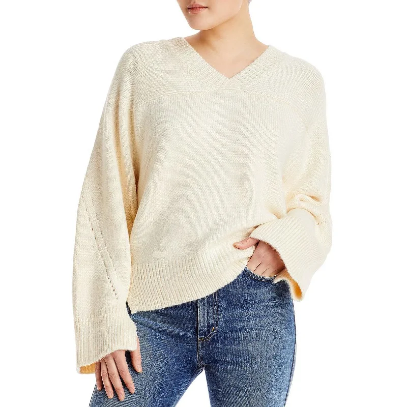 Lafayette 148 New York Womens Silk Ribbed Knit Pullover Sweater Mesh Sweater Canvas Denim Lafayette 148 New York Womens Silk Ribbed Knit Pullover Sweater Mesh Sweater Canvas Denim