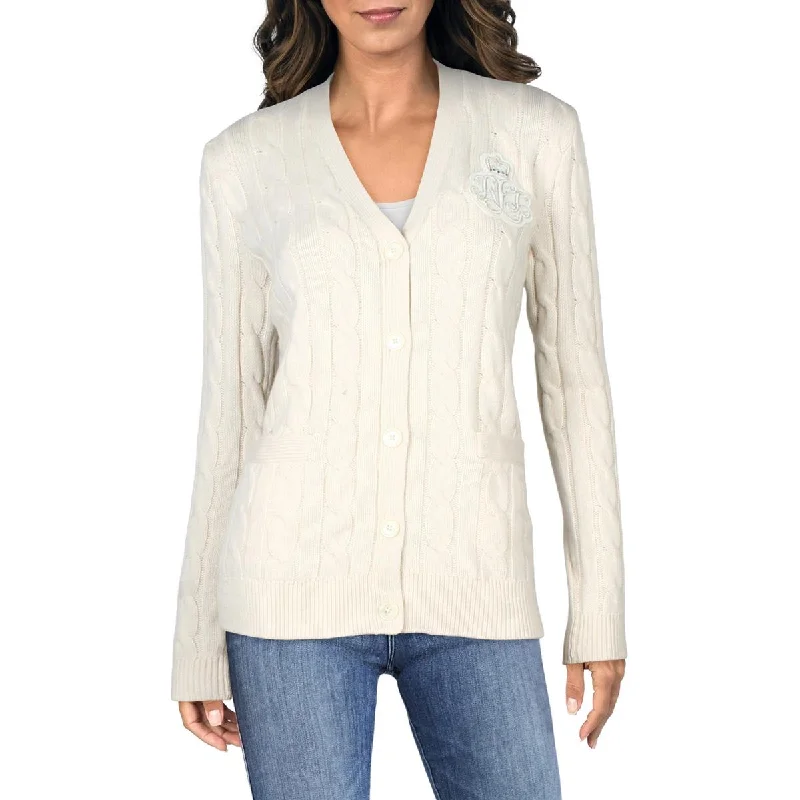 Lauren Ralph Lauren Womens Wool Blend Long Sleeves Cardigan Sweater Terry Terry Cloth Terry Knit Lauren Ralph Lauren Womens Wool Blend Long Sleeves Cardigan Sweater Terry Terry Cloth Terry Knit
