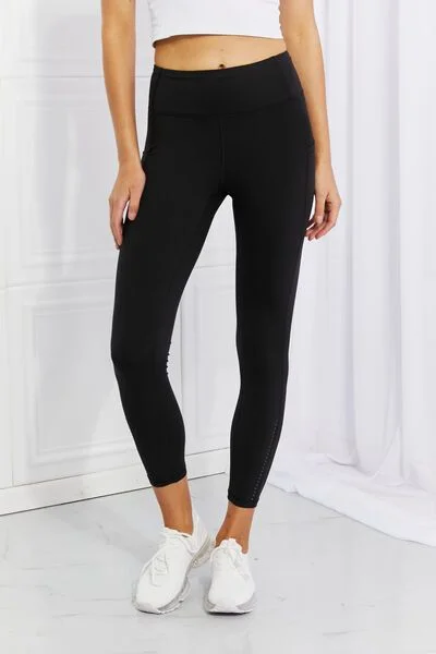 Leggings Depot Full Size Strengthen and Lengthen Reflective Dot Active Leggings Fashionable Floral Active Leggings