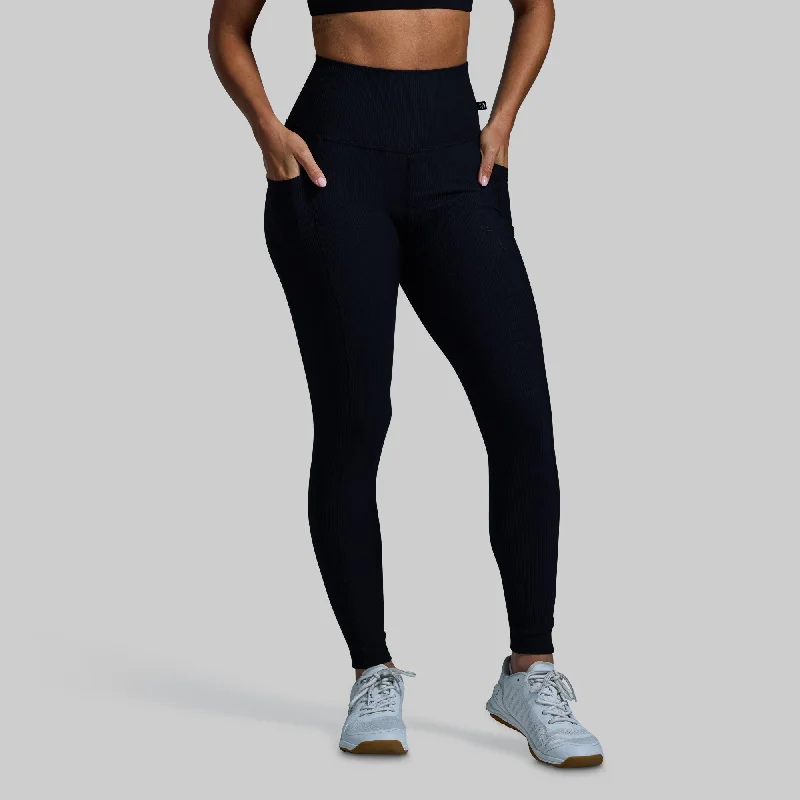 Limitless Legging w/ Pockets (Black) Casual Slim-Fit Leggings